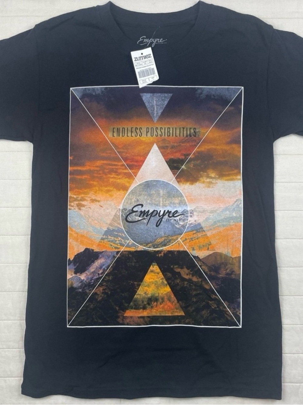 Empyre Men’s Black Graphic Tee - Endless Possibilities Small
